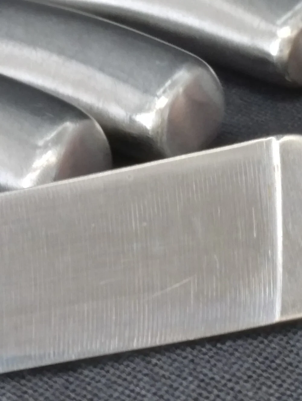 Set of 6 Analon Carbon Steel Steak Knives Heat Treated Ice Hardened 5